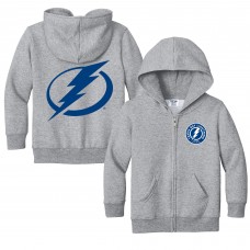 Толстовка на молнии Toddler Tampa Bay Lightning Chad & Jake Heather Gray Logo Jacket