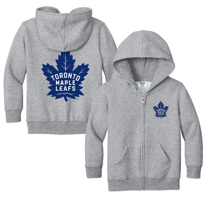 Toddler Toronto Maple Leafs Chad & Jake Heather Gray Logo Full-Zip Hoodie Jacket