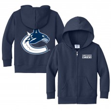 Toddler Vancouver Canucks Chad & Jake Navy Logo Full-Zip Hoodie Jacket