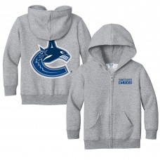 Toddler Vancouver Canucks Chad & Jake Heather Gray Logo Full-Zip Hoodie Jacket