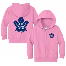 Toddler Toronto Maple Leafs Chad & Jake Pink Logo Full-Zip Hoodie Jacket