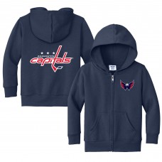 Toddler Washington Capitals Chad & Jake Navy Logo Full-Zip Hoodie Jacket