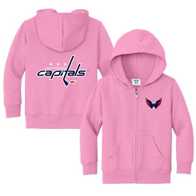 Toddler Washington Capitals Chad & Jake Pink Logo Full-Zip Hoodie Jacket