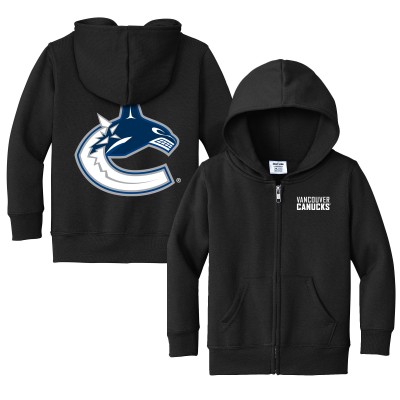 Toddler Vancouver Canucks Chad & Jake Black Logo Full-Zip Hoodie Jacket