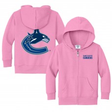 Toddler Vancouver Canucks Chad & Jake Pink Logo Full-Zip Hoodie Jacket