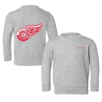 Toddler Detroit Red Wings Chad & Jake Heather Gray Pullover Sweatshirt