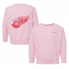Toddler Detroit Red Wings Chad & Jake Pink Pullover Sweatshirt