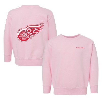 Toddler Detroit Red Wings Chad & Jake Pink Pullover Sweatshirt
