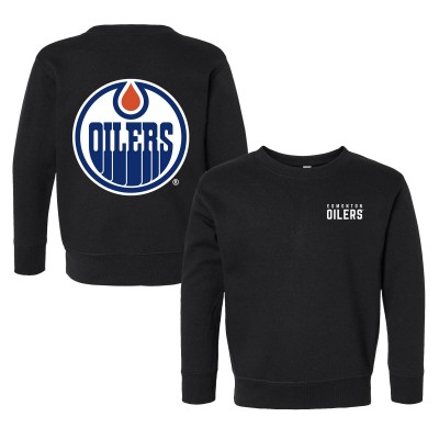 Toddler Edmonton Oilers Chad & Jake Black Pullover Sweatshirt
