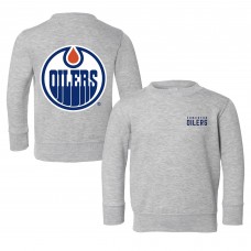 Toddler Edmonton Oilers Chad & Jake Heather Gray Pullover Sweatshirt