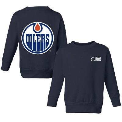 Toddler Edmonton Oilers Chad & Jake Navy Pullover Sweatshirt