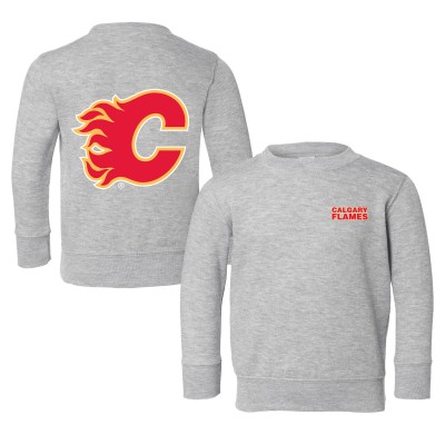 Toddler Calgary Flames Chad & Jake Heather Gray Pullover Sweatshirt