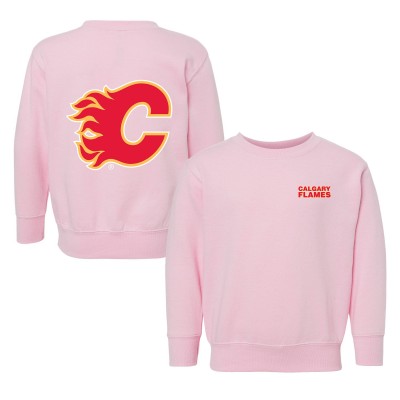 Toddler Calgary Flames Chad & Jake Pink Pullover Sweatshirt