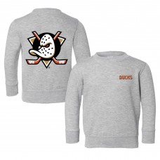 Toddler Anaheim Ducks Chad & Jake Heather Gray Pullover Sweatshirt