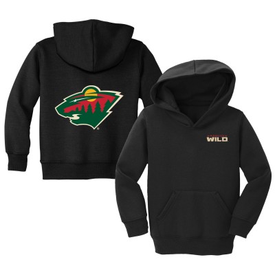 Toddler Minnesota Wild Chad & Jake Black Pullover Hoodie
