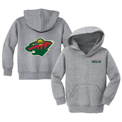 Toddler Minnesota Wild Chad & Jake Heather Gray Pullover Hoodie