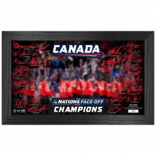 Canada Highland Mint 2025 4 Nations Face-Off Champions 12 x 20 Signature Celebration Frame