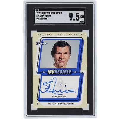 Stan Mikita Chicago Blackhawks Autographed 1999-00 Upper Deck Retro Inkredible #SM SGC Authenticated 9.5 Card