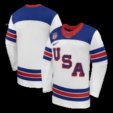 USA Hockey Nike White 2026 Away Replica Jersey USA Hockey Nike White 2026 Away Replica Jersey