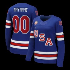 Женская USA Hockey Nike Royal 2026 Home Replica Custom Jersey Женская USA Hockey Nike Royal 2026 Home Replica Custom Jersey