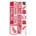 Detroit Red Wings Repositionable Street Signs Wall Decal Set Detroit Red Wings Repositionable Street Signs Wall Decal Set