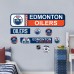 Edmonton Oilers Repositionable Street Signs Wall Decal Set
