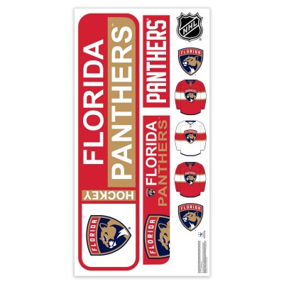 Florida Panthers Repositionable Street Signs Wall Decal Set
