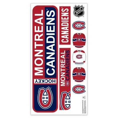 Montreal Canadiens Repositionable Street Signs Wall Decal Set