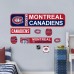 Montreal Canadiens Repositionable Street Signs Wall Decal Set