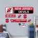 New Jersey Devils Repositionable Street Signs Wall Decal Set
