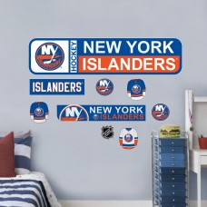 New York Islanders Repositionable Street Signs Wall Decal Set