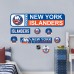 New York Islanders Repositionable Street Signs Wall Decal Set