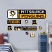 Pittsburgh Penguins Repositionable Street Signs Wall Decal Set