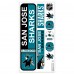 San Jose Sharks Repositionable Street Signs Wall Decal Set