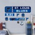 St. Louis Blues Repositionable Street Signs Wall Decal Set