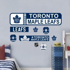 Toronto Maple Leafs Repositionable Street Signs Wall Decal Set