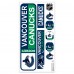Vancouver Canucks Repositionable Street Signs Wall Decal Set
