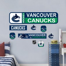 Vancouver Canucks Repositionable Street Signs Wall Decal Set
