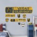 Vegas Golden Knights Repositionable Street Signs Wall Decal Set