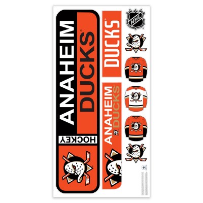 Anaheim Ducks Repositionable Street Signs Wall Decal Set