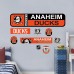 Anaheim Ducks Repositionable Street Signs Wall Decal Set