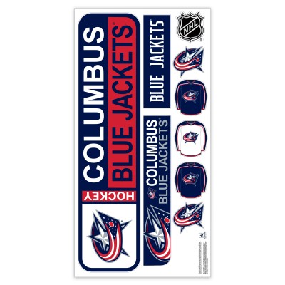 Columbus Blue Jackets Repositionable Street Signs Wall Decal Set