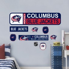Columbus Blue Jackets Repositionable Street Signs Wall Decal Set Columbus Blue Jackets Repositionable Street Signs Wall Decal Set