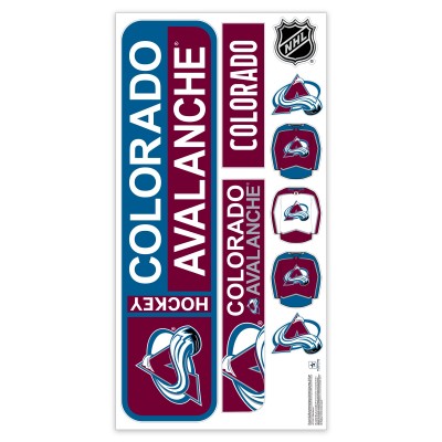 Colorado Avalanche Repositionable Street Signs Wall Decal Set