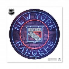 New York Rangers 28 x 28 Repositionable Neon Wall Decal New York Rangers 28 x 28 Repositionable Neon Wall Decal