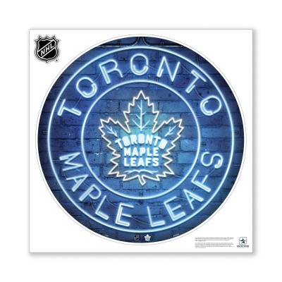 Toronto Maple Leafs 28 x 28 Repositionable Neon Wall Decal