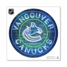 Vancouver Canucks 28 x 28 Repositionable Neon Wall Decal