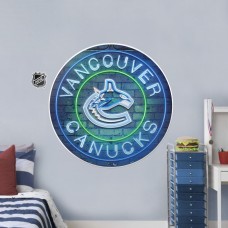 Vancouver Canucks 28 x 28 Repositionable Neon Wall Decal