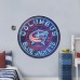 Columbus Blue Jackets 28 x 28 Repositionable Neon Wall Decal