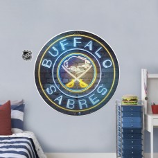 Buffalo Sabres 28 x 28 Repositionable Neon Wall Decal